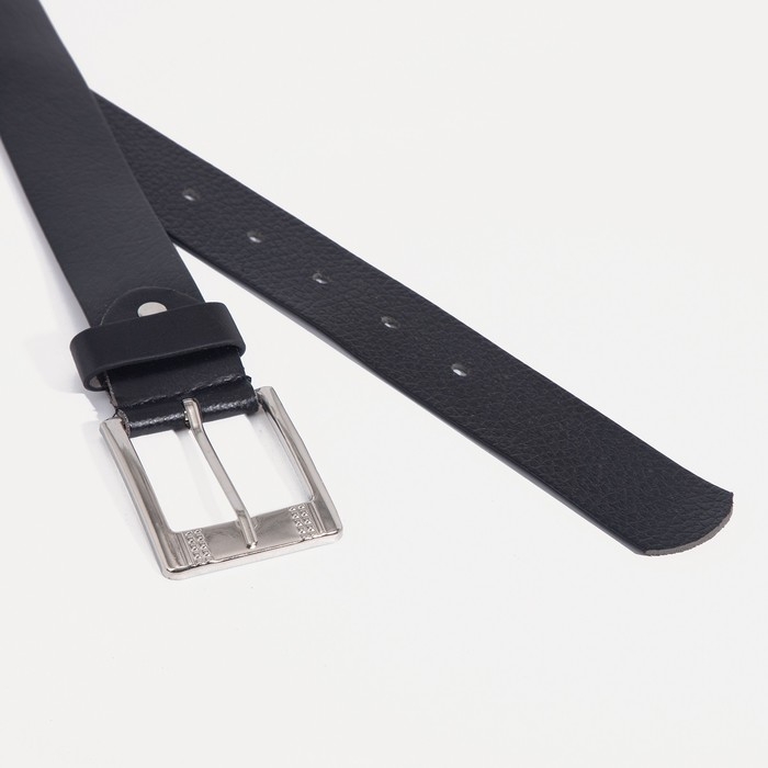 Ремень мужской, ширина 3 см, винт, пряжка металл, цвет чёрный Ремень мужской, ширина 3 см, винт, пряжка металл, цвет чёрный