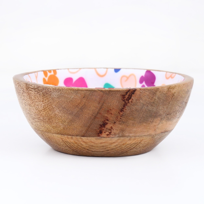 Миска деревянная с рисунком внутри 250 мл Миска деревянная с рисунком внутри 250 мл