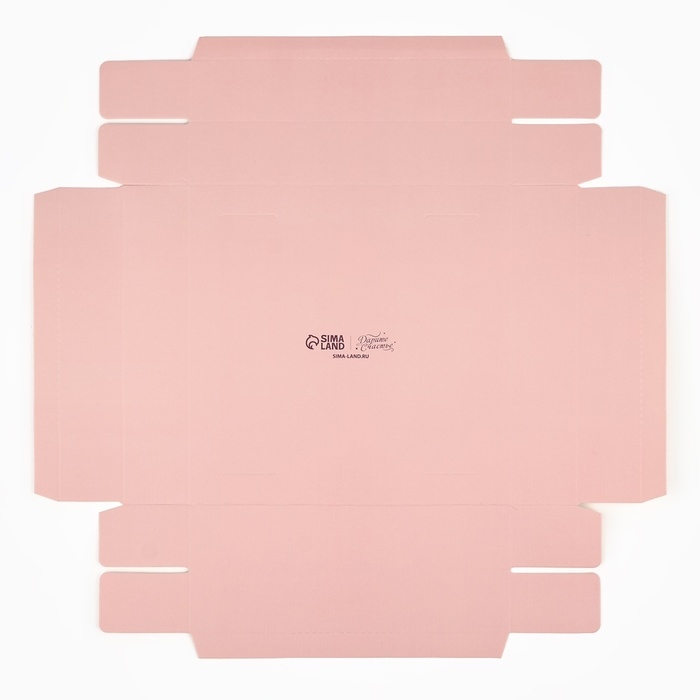 Коробка подарочная складная переноска для цветов, упаковка, «Персик», 20 x 20 x 4 см Коробка подарочная складная переноска для цветов, упаковка, «Персик», 20 x 20 x 4 см