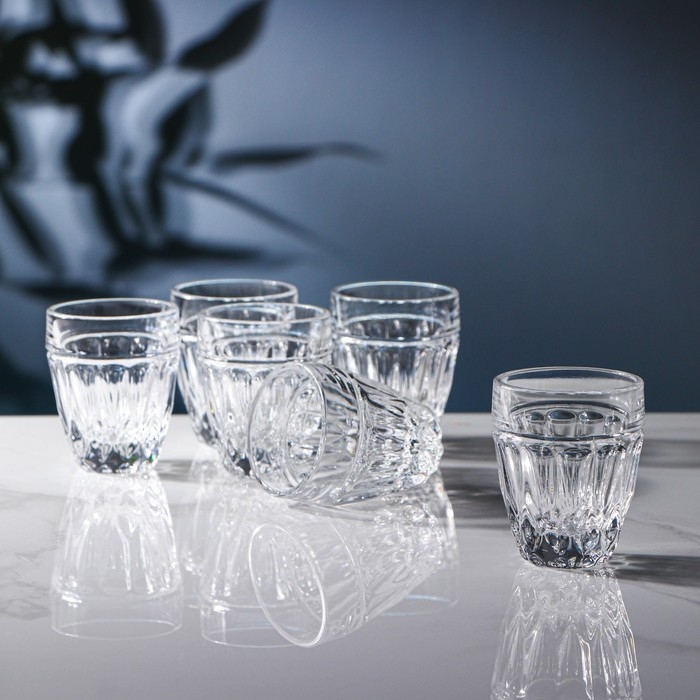 Набор стопок хрустальных One Man Bottles, 45 мл, 6 шт Набор стопок хрустальных One Man Bottles, 45 мл, 6 шт