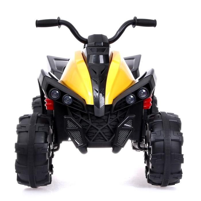 Электромобиль «Квадроцикл», 2 мотора, цвет жёлтый Электромобиль «Квадроцикл», 2 мотора, цвет жёлтый
