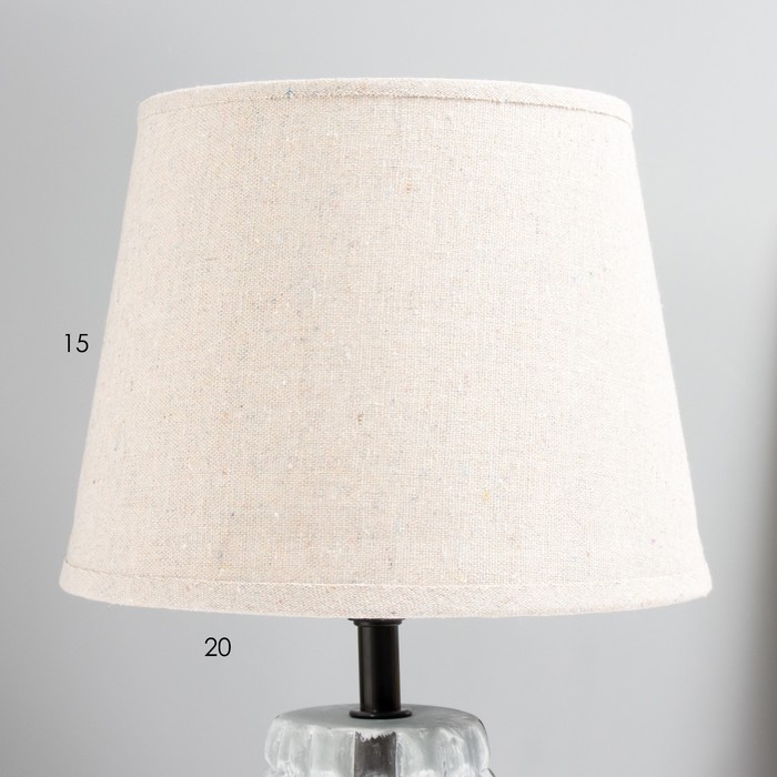 Настольная лампа Настольная лампа "Сулитан" E14 40Вт серый 20х20х33 см RISALUX