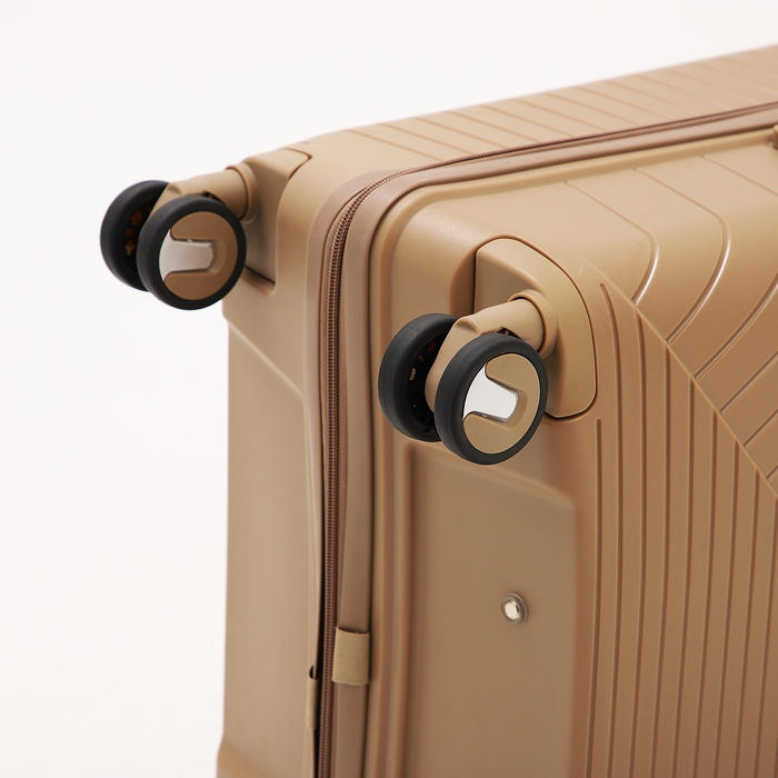 Чемодан большой 100 л (L), отдел на молнии, кодовый замок, 4 колеса, цвет коричневый Чемодан большой 100 л (L), отдел на молнии, кодовый замок, 4 колеса, цвет коричневый