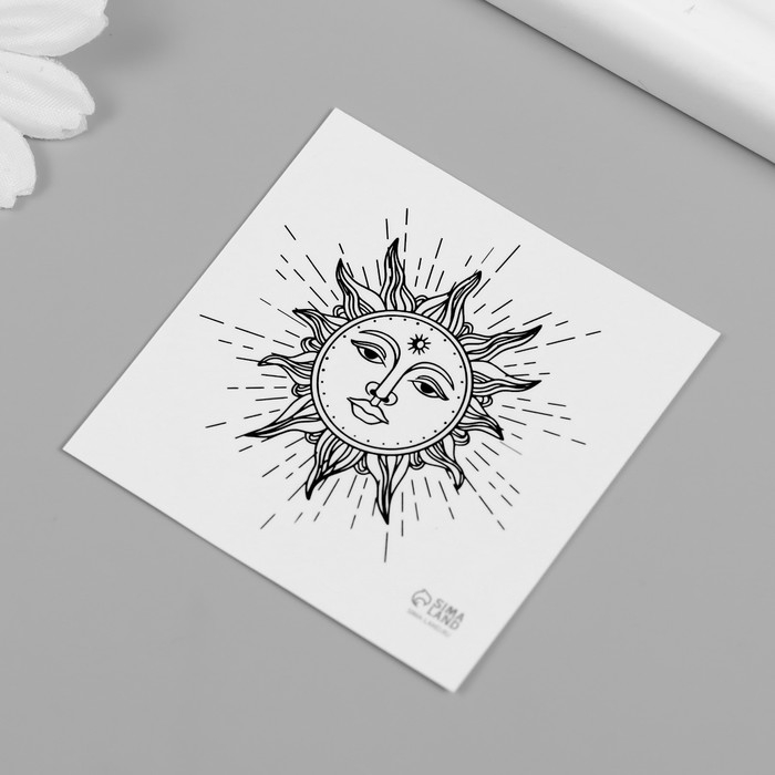 Татуировка на тело чёрная Татуировка на тело чёрная "Эзотерика" набор 10 шт 6х6 см