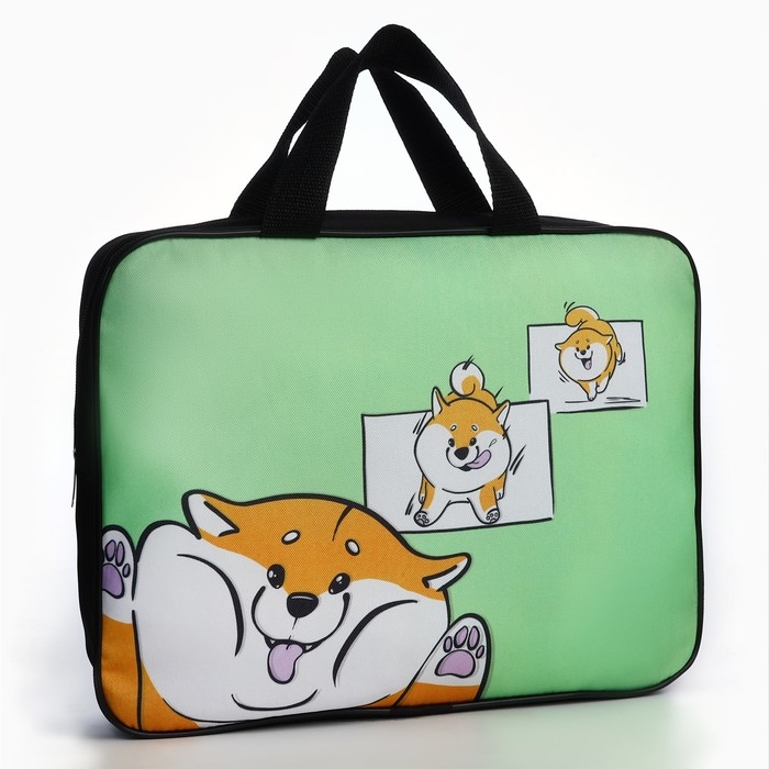 Папка для труда А4 на молнии текстиль 70мм 350 х 270 унив «1 сентября: Сиба веселый» Папка для труда А4 на молнии текстиль 70мм 350 х 270 унив «1 сентября: Сиба веселый»