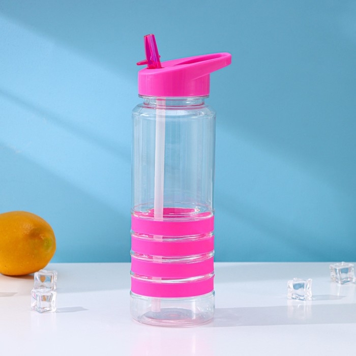 Бутылка с трубочкой Доляна «Спорт», 700 мл, 23,5×7,5×8,5 см, цвет МИКС Бутылка с трубочкой Доляна «Спорт», 700 мл, 23,5×7,5×8,5 см, цвет МИКС