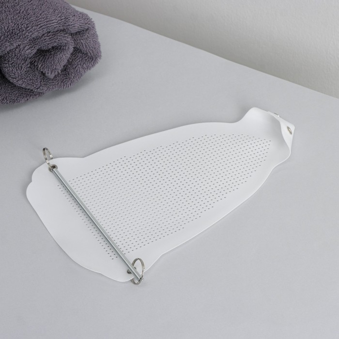 Насадка для утюга термостойкая универсальная Доляна, 23×15,5 см, цвет белый Насадка для утюга термостойкая универсальная Доляна, 23×15,5 см, цвет белый