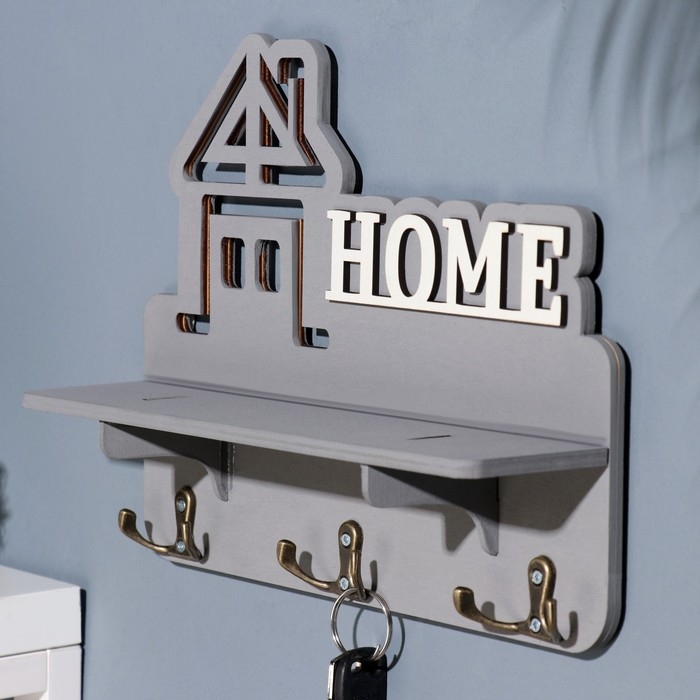 Ключница с полкой Ключница с полкой "Home" дом, 28 х 23 х 7,5 см