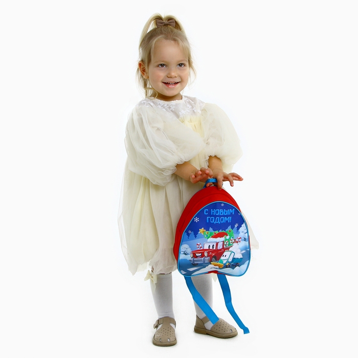 Новогодний детский рюкзак «С Новым годом»,машины
