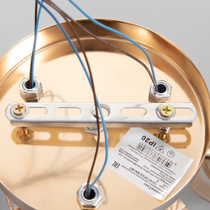 Люстра Люстра "Кейти" 3х60Вт Е27 Золото 48х48х28см