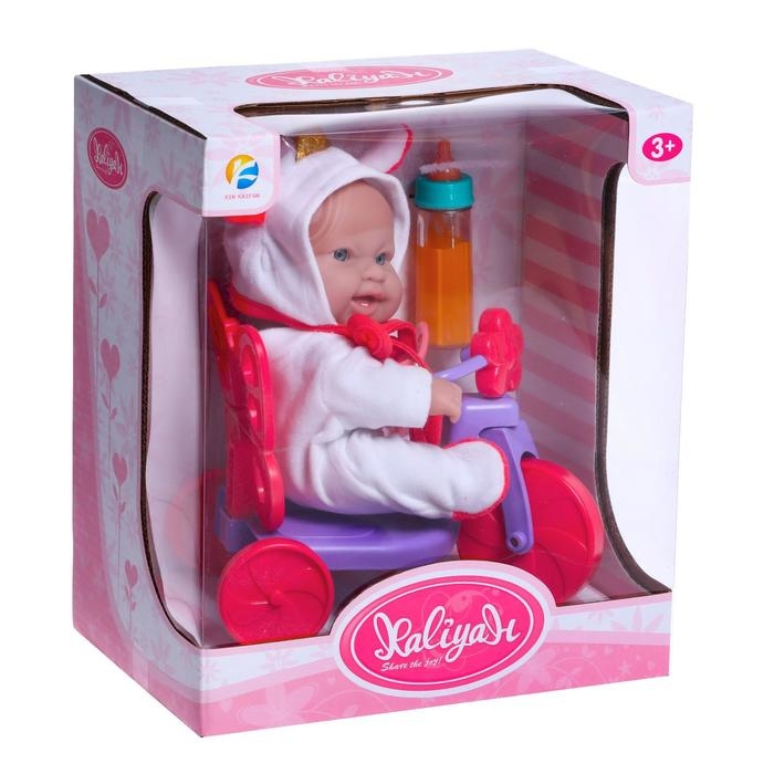 Пупс «Малыш» на велосипеде с аксессуарами Пупс «Малыш» на велосипеде с аксессуарами