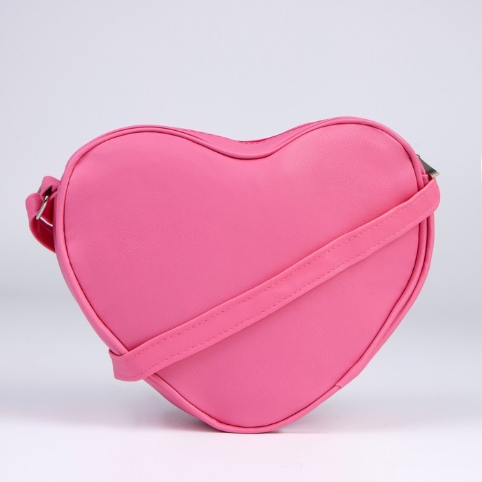 Сумка детская для девочки в форме сердца «Единорог», розовый, 19х17х5 см