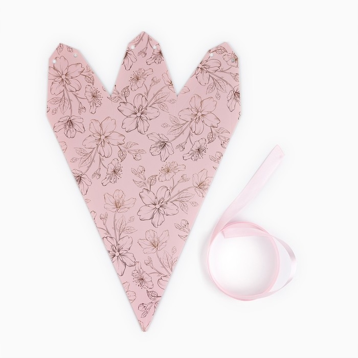 Переноска - шестиугольник для цветов «Цветочная композиция», розовая, 15 х 35 х 15 см Переноска - шестиугольник для цветов «Цветочная композиция», розовая, 15 х 35 х 15 см