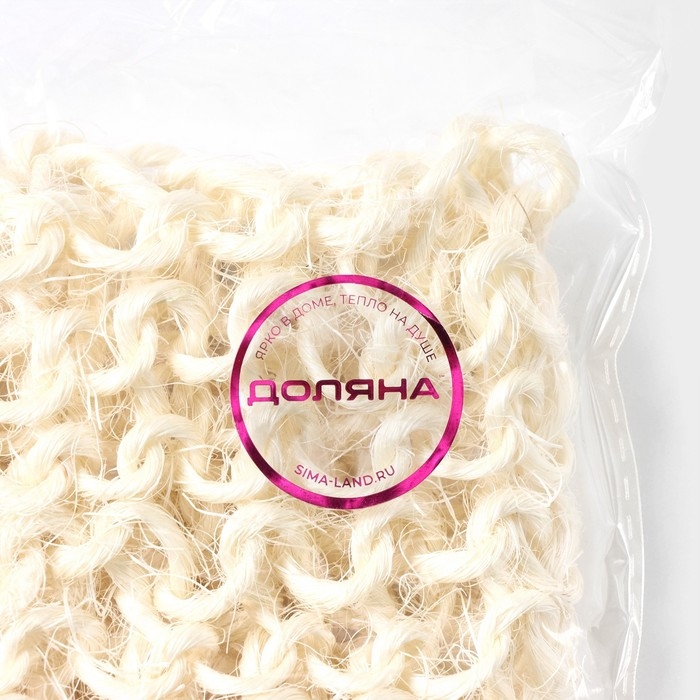 Мочалка-лента для тела натуральная Доляна, 58×11 см Мочалка-лента для тела натуральная Доляна, 58×11 см