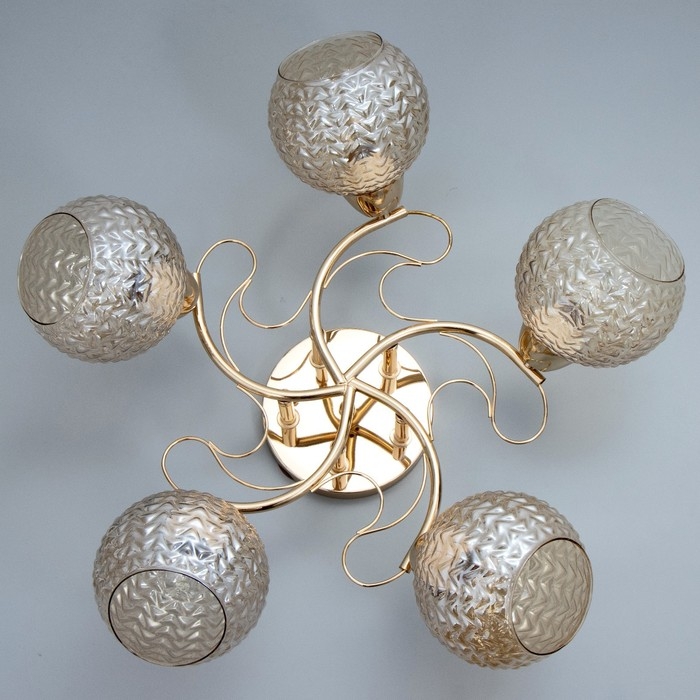 Люстра Люстра "Эрион" 5хЕ27 40Вт золото 56х56х22 см BayerLux