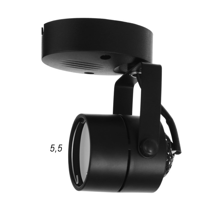 Спот Спот "Яркий луч" 1х3Вт GU10 черный 8х5х13см