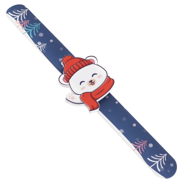 Часы наручные электронные, детские, Часы наручные электронные, детские, "Медвежонок", ремешок l-22.5 см