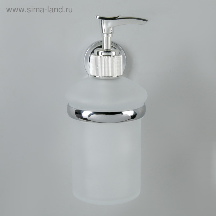 Дозатор для жидкого мыла настенный Accoona A11813, 200 мл, стекло, цвет хром Дозатор для жидкого мыла настенный Accoona A11813, 200 мл, стекло, цвет хром