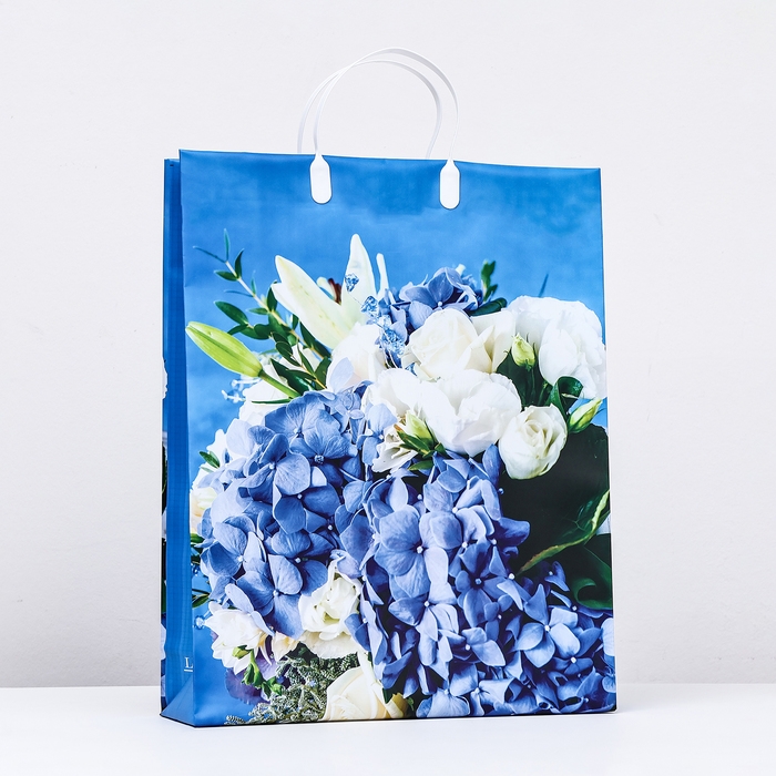 Пакет Пакет "Нежный букет", мягкий пластик, 41 x 32 см, 120 мкм