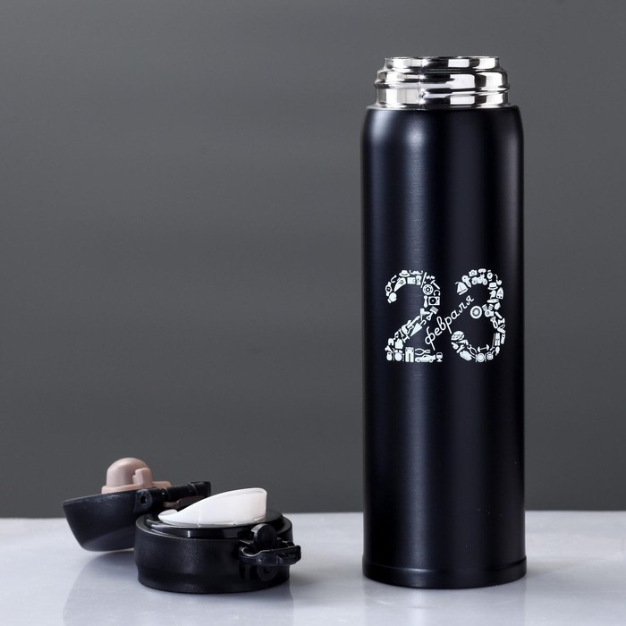 Термос, 420 мл, Топ Термос, 420 мл, Топ "Мастер К. 23", сохраняет тепло 8 ч, 7 х 26 см