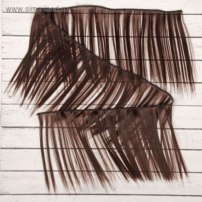 Волосы - тресс для кукол «Прямые» длина волос: 15 см, ширина:100 см, цвет № 4 Волосы - тресс для кукол «Прямые» длина волос: 15 см, ширина:100 см, цвет № 4