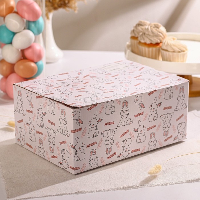 Блюдо сервировочное Доляна &laquo;Зайка&raquo;, 26&times;19,5&times;10,5 см, цвет розовый