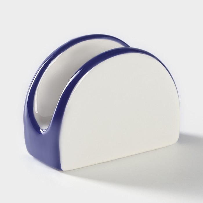 Салфетница Доляна «Емеля», 9,5×7×4,3 см, цвет белый Салфетница Доляна «Емеля», 9,5×7×4,3 см, цвет белый