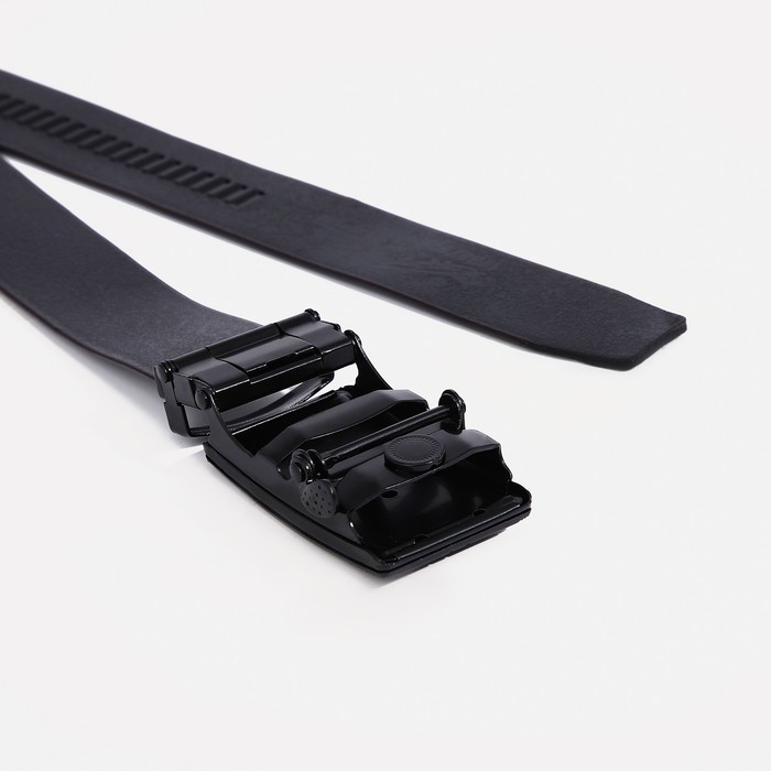 Ремень мужской, ширина 3,5 см, пряжка автомат, цвет чёрный Ремень мужской, ширина 3,5 см, пряжка автомат, цвет чёрный