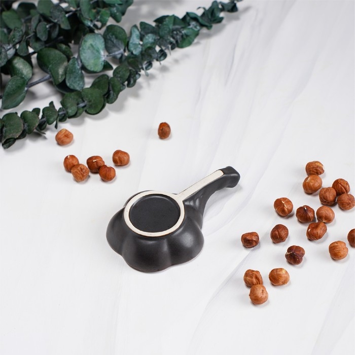 Соусник керамический «Таллула», 11,5×7,5×3 см, цвет зелёный Соусник керамический «Таллула», 11,5×7,5×3 см, цвет зелёный