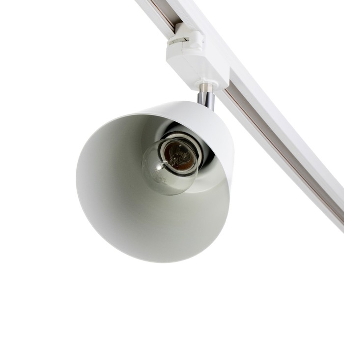 Светильник трековый Светильник трековый "Цилиндр" Е27 40Вт белый 17х12х18см