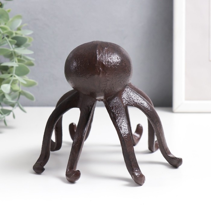 Сувенир чугун подставка Сувенир чугун подставка "Осьминог" 14х13 см