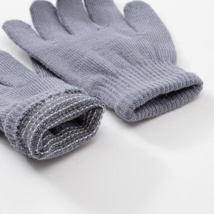 Перчатки детские MINAKU  Перчатки детские MINAKU "Однотонные",цв. темно-серый, р-р 15 (6-8 лет)