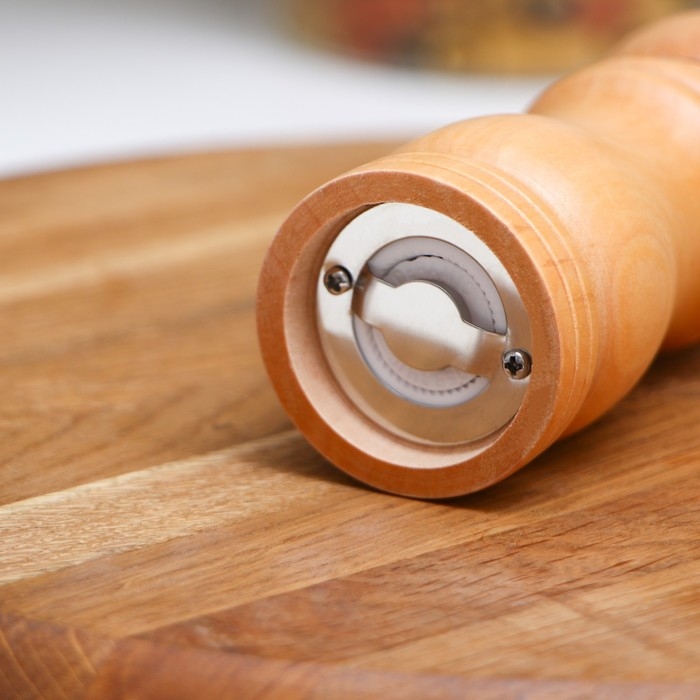 Мельница для специй Доляна «Дуновение леса», 12,5×4,5 см, керамический механизм, цвет светлое дерево Мельница для специй Доляна «Дуновение леса», 12,5×4,5 см, керамический механизм, цвет светлое дерево