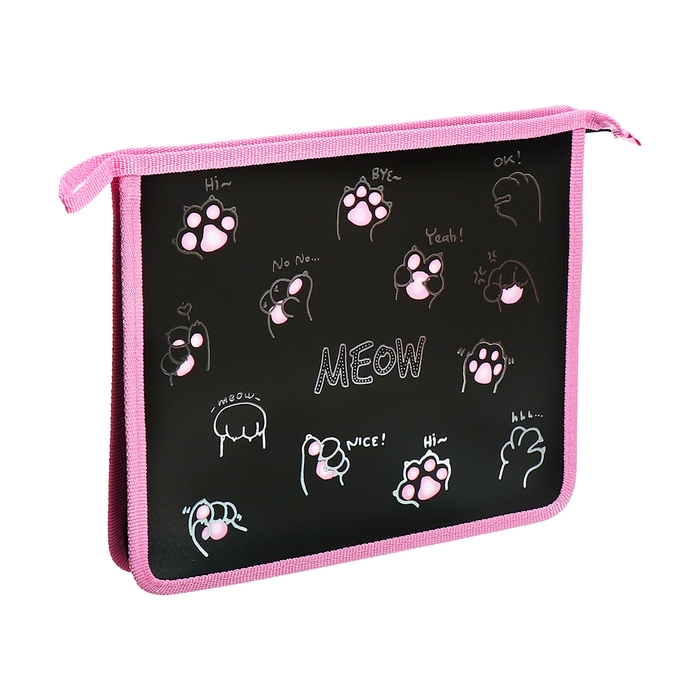 Папка д/тетрадей А5 молния сверху пластик 205*240 ПТ 73-12 дев Эмодзи лапки фольга 72733 Папка д/тетрадей А5 молния сверху пластик 205*240 ПТ 73-12 дев Эмодзи лапки фольга 72733