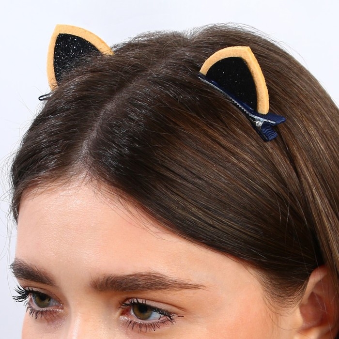 Заколки для волос ушки «Олененок», 2 шт, 4 х 5 см Заколки для волос ушки «Олененок», 2 шт, 4 х 5 см