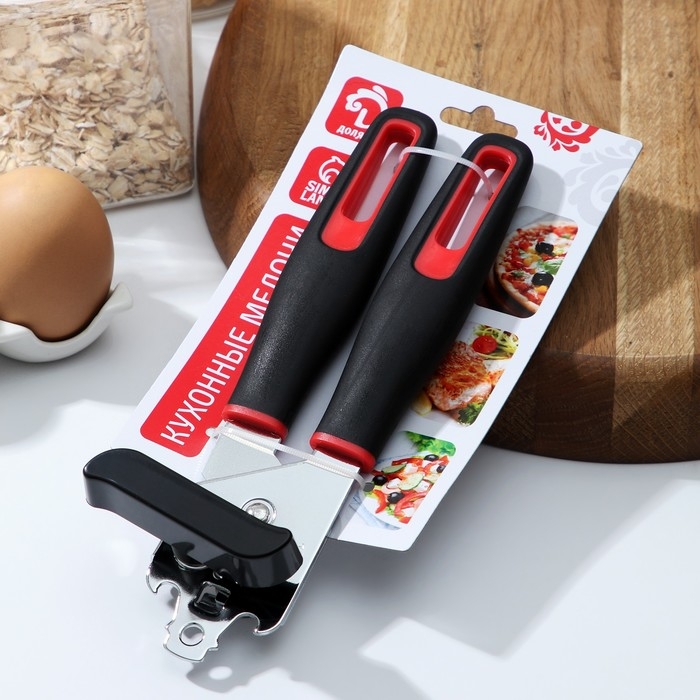 Нож консервный Доляна Digmа, 21 см, нержавеющая сталь, цвет чёрный, красный Нож консервный Доляна Digmа, 21 см, нержавеющая сталь, цвет чёрный, красный