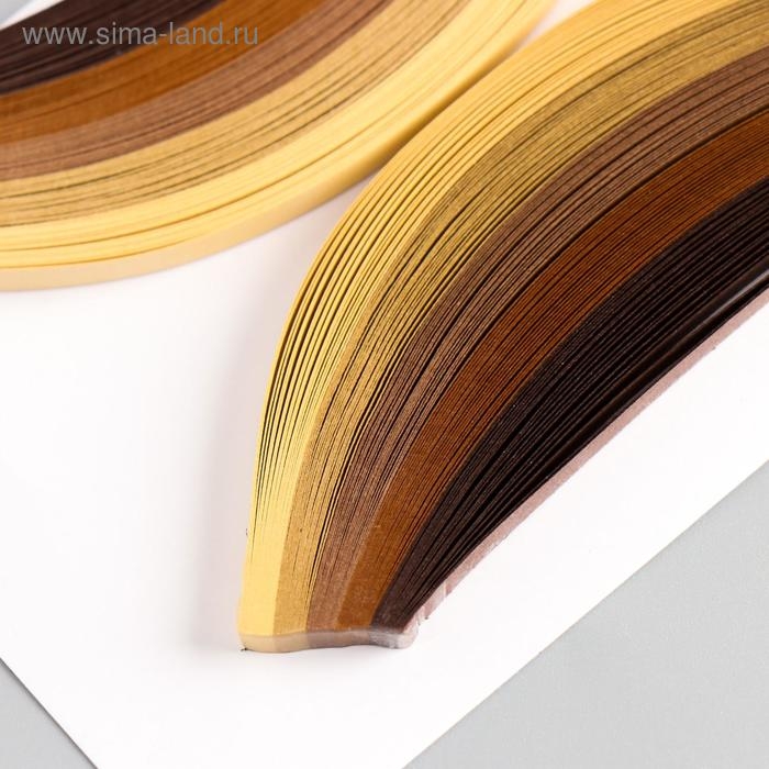 Полоски для квиллинга 100 полосок плотность 120 гр Полоски для квиллинга 100 полосок плотность 120 гр "Сливки и корица" ш. 0,5 см дл. 39 см