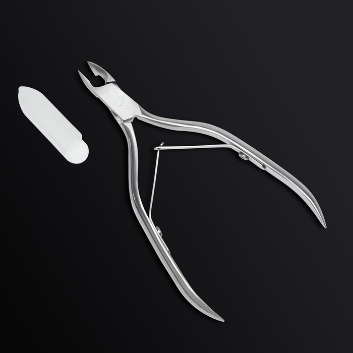 Кусачки маникюрные для кутикулы «Premium», двойная пружина, 11 см, длина лезвия - 6 мм, цвет серебристый