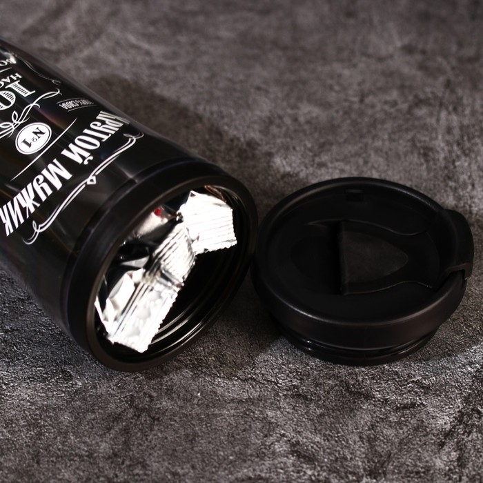 Чай чёрный «Крутой мужик» с мятой в термостакане 250 мл., 20 г. (18+) Чай чёрный «Крутой мужик» с мятой в термостакане 250 мл., 20 г. (18+)