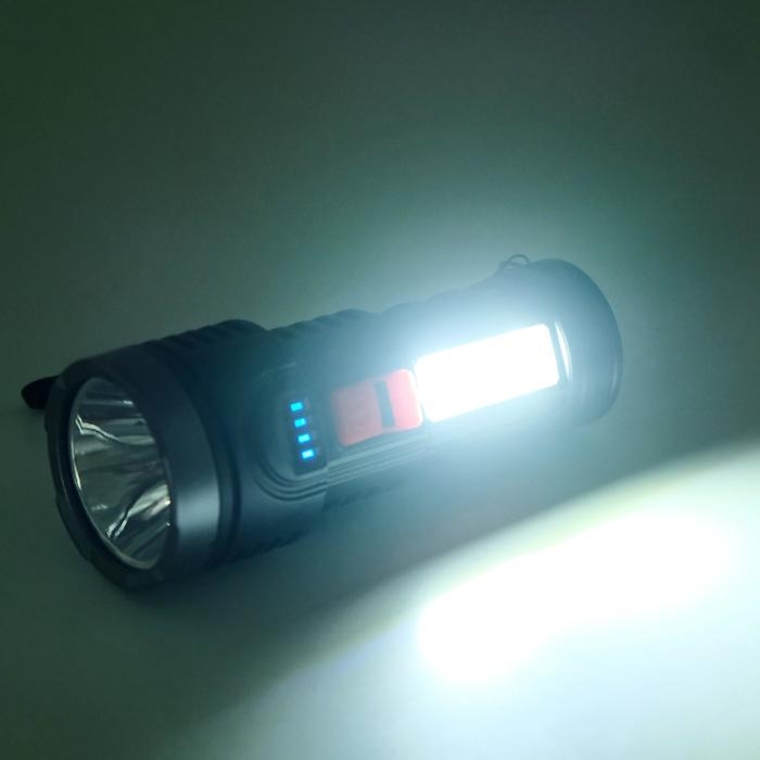 Фонарь ручной аккумуляторный, 1.5 и 3 Вт, 1200 мАч, USB, COB, 4 режима, 14 х 5.5 см Фонарь ручной аккумуляторный, 1.5 и 3 Вт, 1200 мАч, USB, COB, 4 режима, 14 х 5.5 см