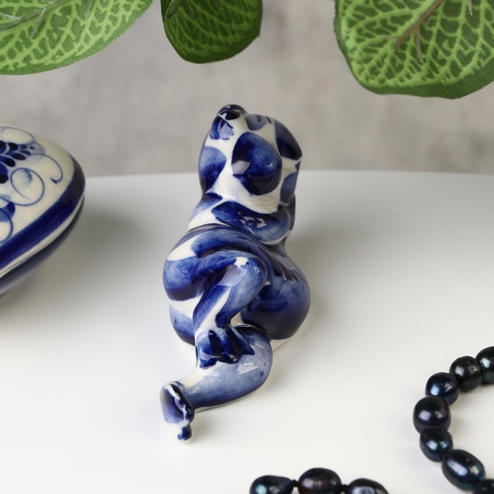 Сувенир Сувенир "Лягушка", гжель, 5х10 см