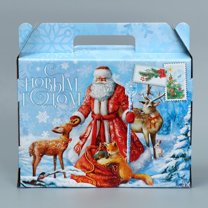 Коробка подарочная новогодняя складная «С новым годом», 33.7 х 25.7 х 7.9 см, Новый год Коробка подарочная новогодняя складная «С новым годом», 33.7 х 25.7 х 7.9 см, Новый год