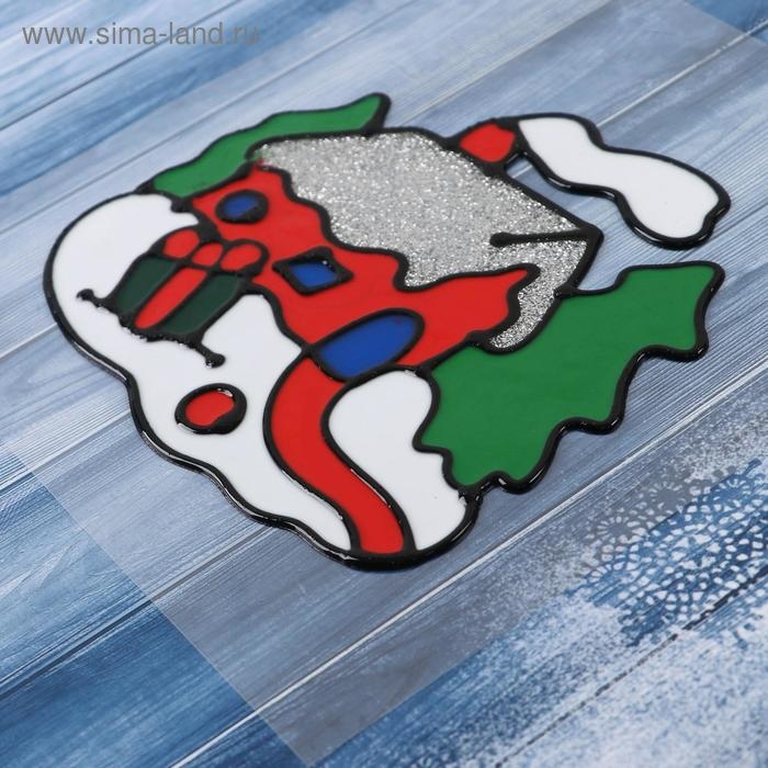 Наклейка на стекло Наклейка на стекло "Домик мерцающий" 14х13 см