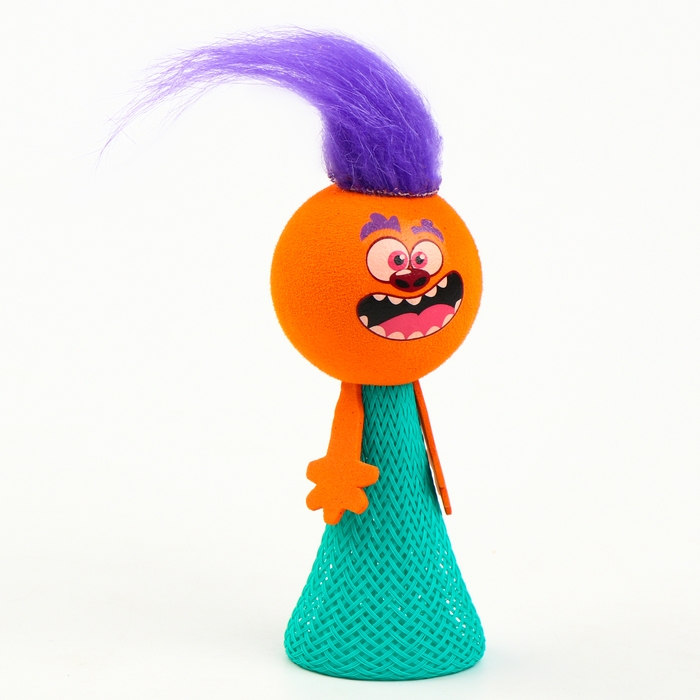 Стрелялка &laquo;Смайлик&raquo;, с волосами, цвета МИКС