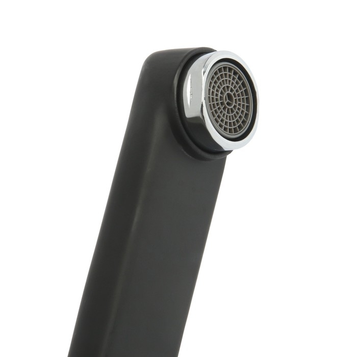 Смеситель для кухни ZEIN ZC2023, кран-букса латунь 1/2 Смеситель для кухни ZEIN ZC2023, кран-букса латунь 1/2", двухвентильный, черный