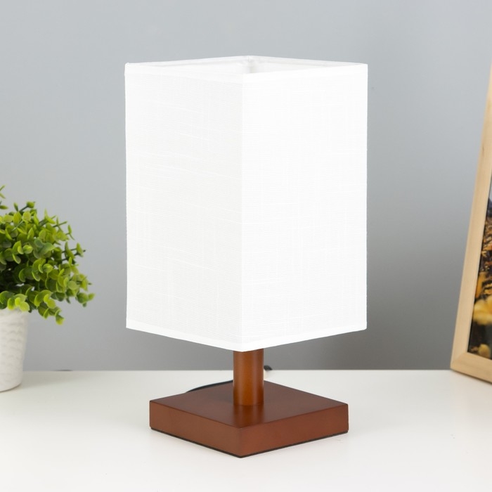 Настольная лампа Настольная лампа "Карот" E27 40Вт коричневый 13х13х28 см RISALUX