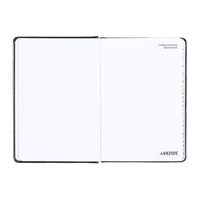 Телефонная книга А5, 64 листа deVENTE. Bravo, твердая обложка из искусственной кожи с поролоном, кремовый блок 70 г/м2, синий Телефонная книга А5, 64 листа deVENTE. Bravo, твердая обложка из искусственной кожи с поролоном, кремовый блок 70 г/м2, синий