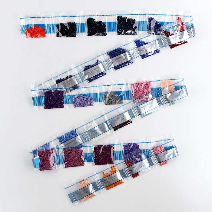 Новогодняя алмазная мозаика с полным заполнением на холсте «Новый год. Лисичка», 30 х 40 см