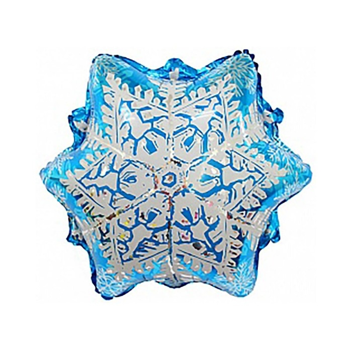 Шар фольгированный 28" &laquo;Ледяная снежинка&raquo;