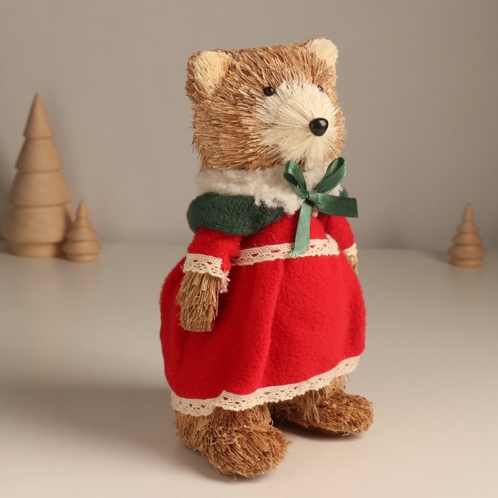 Декор Декор "Мишутка в платье" 10х10х21 см